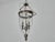 Metal English Midcentury Nickel Bell Lantern With Glass Dome and Three Lights For Sale - Image 7 of 16