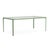 Brown Jordan Kantan Aluminum 43" x 77" Rectangle Dining Table in Bay Leaf For Sale