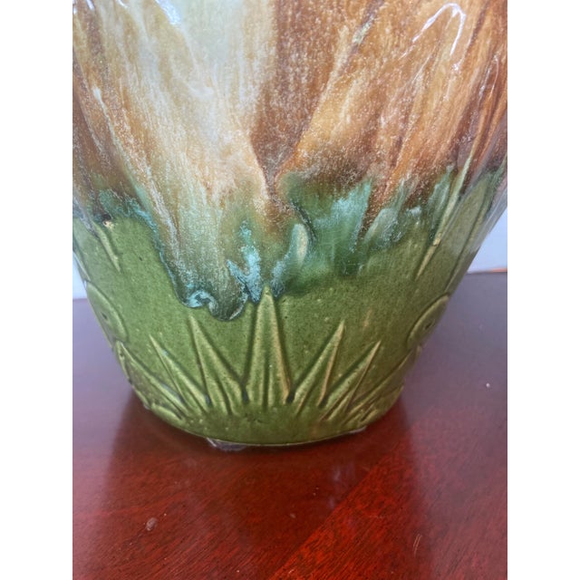 Mid-Century Modern Robinson Ransbottom Cachepot in the Sun and Moon Pattern For Sale - Image 3 of 7