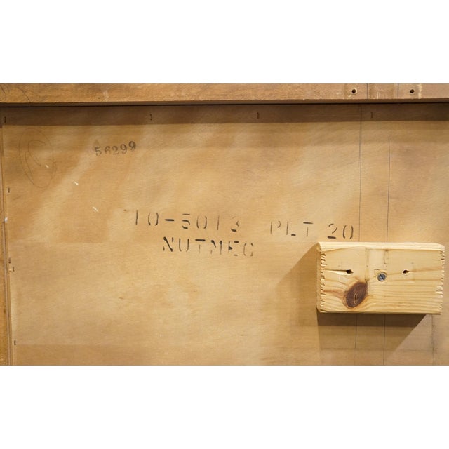 Ethan Allen Heirloom Nutmeg Maple Colonial Early American 62" Triple Door Dresser 10-5013 For Sale - Image 14 of 14