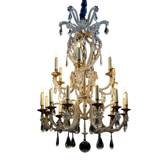 Rings House Chandelier Model #8203 from Maison Baguès, 1960s For Sale