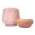 Mixed Pinks Matte Flecked Ceramic Planter Curation - Group of 2 For Sale