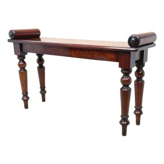 Small Regency Window Seat Hall Bench, 1830 For Sale