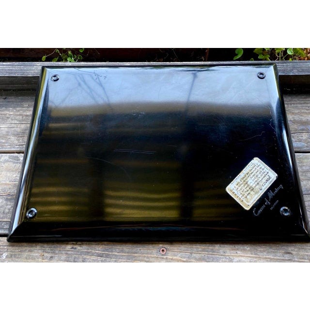Vintage Couroc of Monterey Bicentennial Patriotic Eagle & Liberty Bell Inlay Serving Tray For Sale - Image 9 of 10