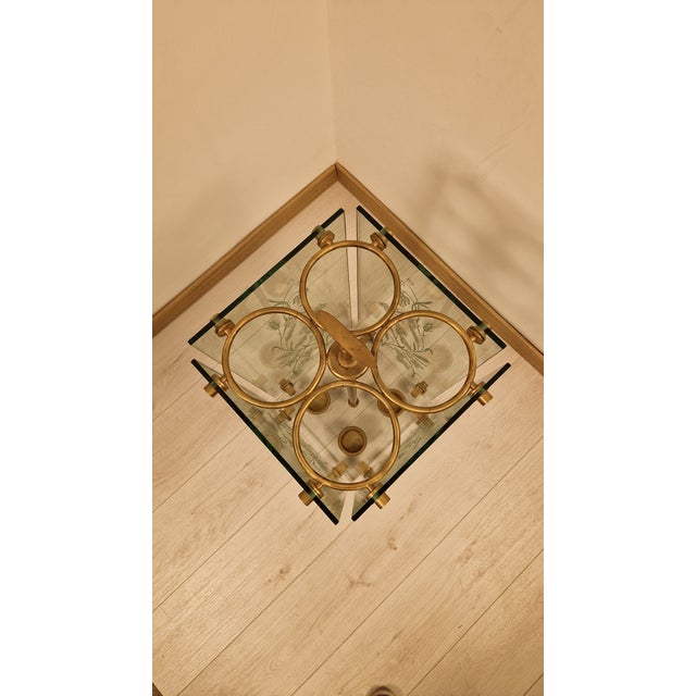 Umbrella Stand in Brass and Engraved Glass from Fontana Arte, 1950s For Sale - Image 15 of 16