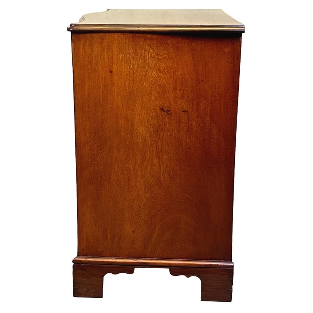 A Very Good Quality Late 18th Century, Georgian, Mahogany Chest, Of Elegant Serpentine Form, Having Well Figured Shaped...