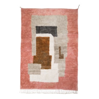 Hand-Knotted Wool Rug by Azele Studio For Sale