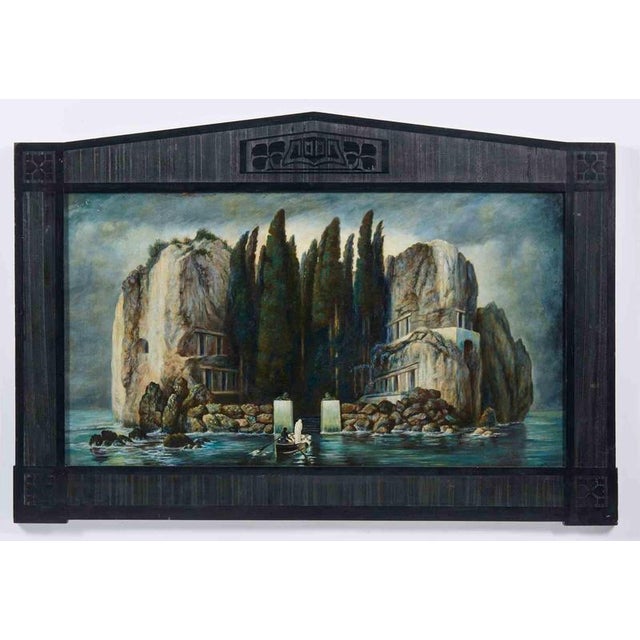 Early 20th Century After Arnold Böcklin, The Isle of the Dead, 1906, Oil Painting on Canvas, Framed For Sale - Image 5 of 5