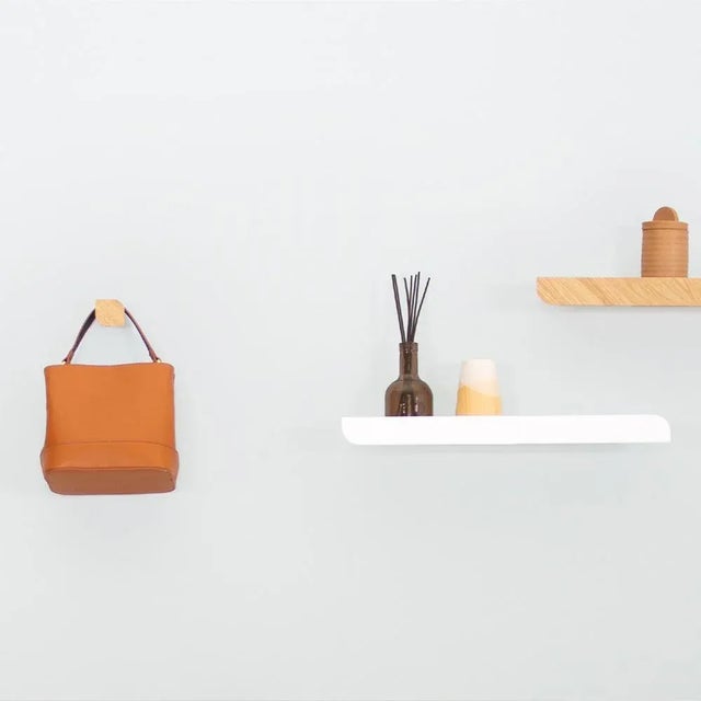 Early 21st Century Small Cielo Wall Shelf in Oak by Woodendot For Sale - Image 5 of 6