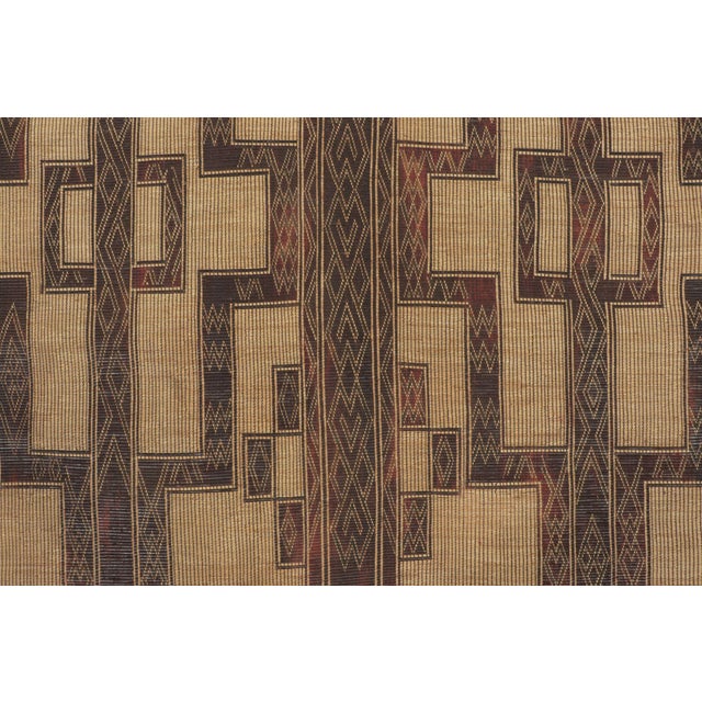 Rug & Kilim Vintage Tuareg Runner With Geometric Designs in Beige & Brown - Rug & Kilim For Sale - Image 4 of 7