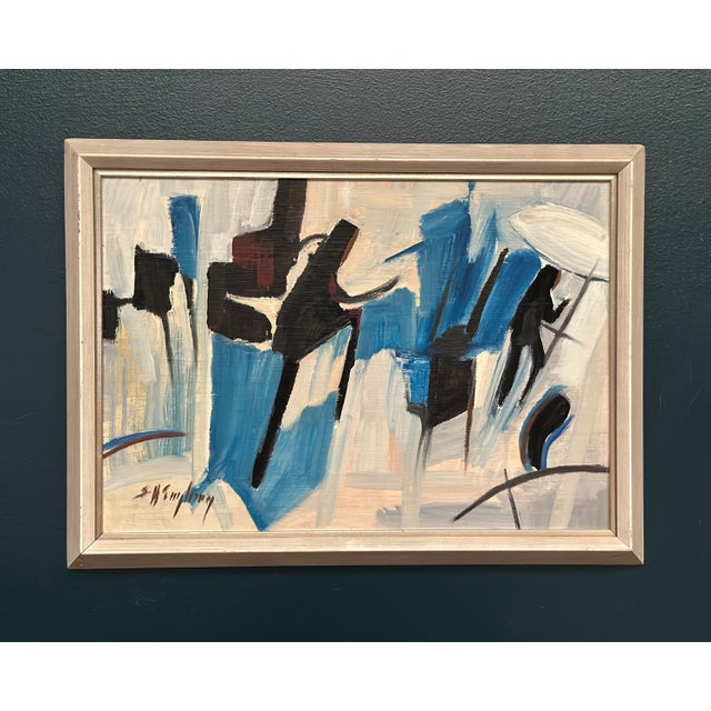 Sven H. Engberg, Abstract Composition, 1950s, Oil on Panel, Framed For Sale - Image 15 of 18