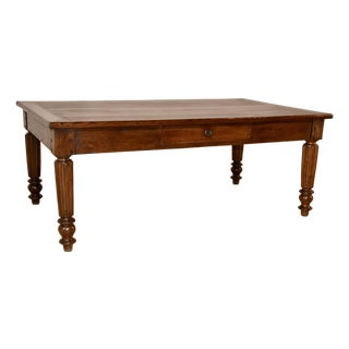 19th Century French Elm Coffee Table For Sale