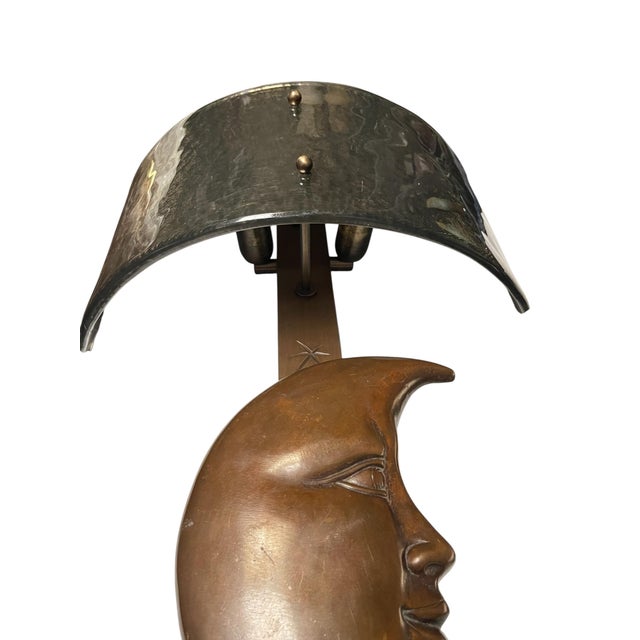 Bronze and Glass Wall Sconces by Sergio Bustamante, 1970, Set of 2 For Sale - Image 4 of 8