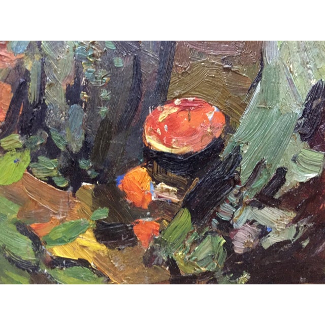 *** ABOUT THIS PAINTING *** * TITLE: "Mushroom glade" * ARTISTS: Moses Faybovich Gantman * SIZE: 40x50 cm/'15.74x19.68...
