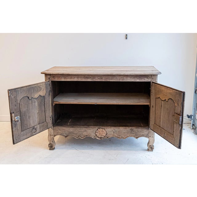 French 19th Century Bleached Oak Louis XV Buffet Enfilade For Sale - Image 3 of 8