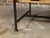 Contemporary Contemporary Coffee Table Made with Antique Door Fragment on Custom Iron Base For Sale - Image 3 of 11