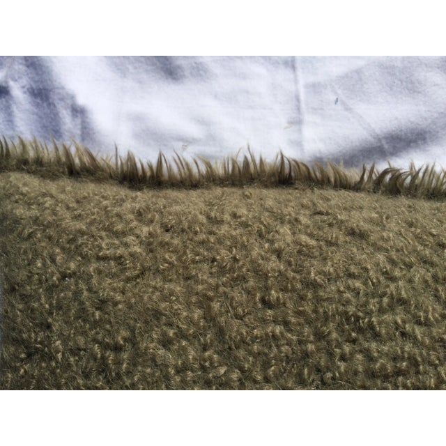 Shabby Chic Contemporary Real Alpaca fabricLumbar Pillow For Sale - Image 3 of 5