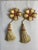 Pair of 20" long silk and wood mold" Rosette & Tassel " for Adriana Scalamandre-Bitter's canopy bed and windows. All hand-...