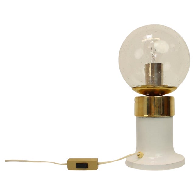 Mid-Century Brass Table Lamp attributed to Kamenicky Senov, 1960s For Sale