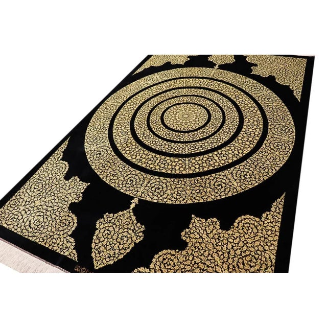 Middle Eastern Rug in Silk For Sale - Image 8 of 11