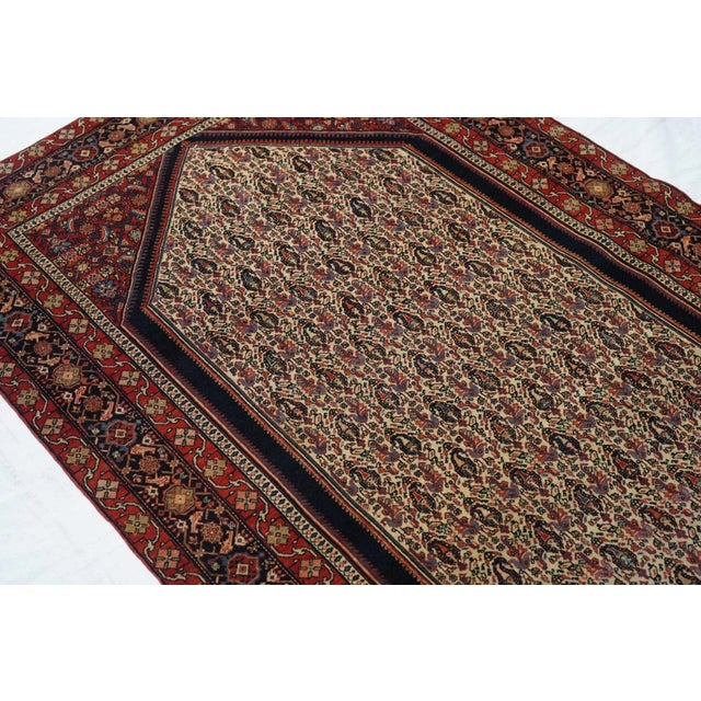 Textile Antique Farahan Sarouk Rug 3'10'' x 6'7'' For Sale - Image 7 of 10