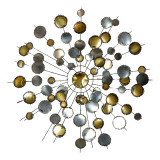 1960s Brutalist Abstract Wall Sculpture in the Style of Curtis Jere For Sale