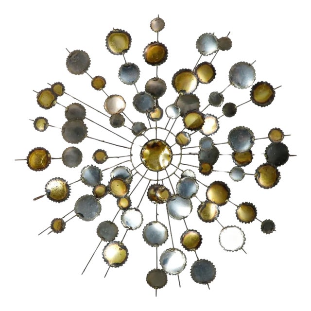 1960s Brutalist Abstract Wall Sculpture in the Style of Curtis Jere For Sale