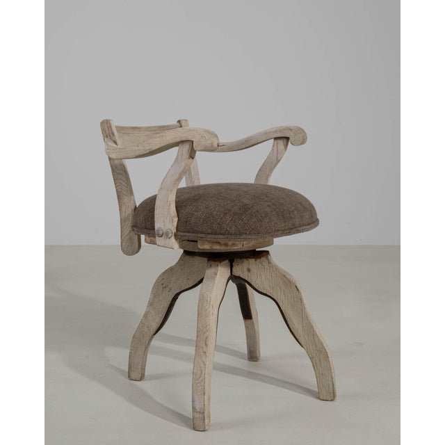 19th Century France Antique White Wood Armchair For Sale - Image 9 of 11