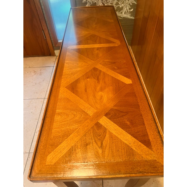 C. 1960s Bodart Parquetry Console Table – French Provincial Style For Sale - Image 11 of 12