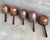 Rustic Collection of Five Antique Spanish Handmade and Forged Copper Cook Pans For Sale - Image 3 of 13