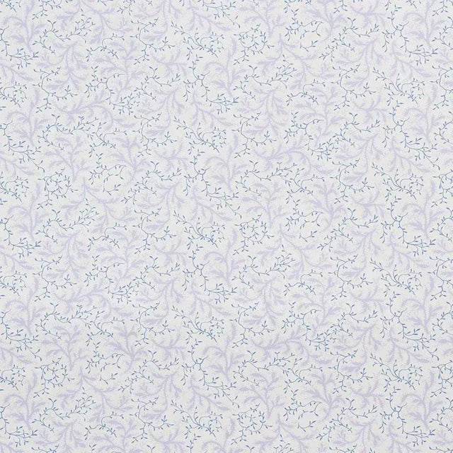 English Schumacher X Celerie Kemble Sprig Fabric in Wisteria For Sale - Image 3 of 3
