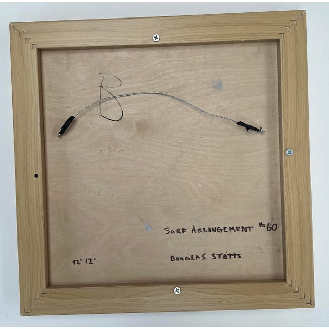 Wood Contemporary Beach Painting of Surfer “Surf Arrangement No.60” by Doug Stotts For Sale - Image 7 of 8