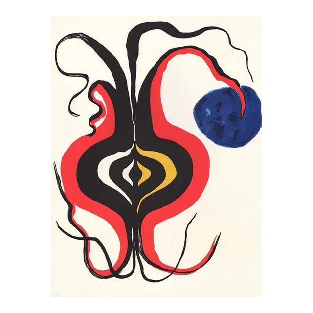 Calder Original Lithograph Dm07156 Derriere Le Miroir 1966 For Sale