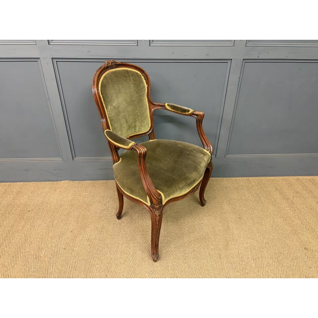 French Carved Mahogany Armchairs, 1910, Set of 2 For Sale - Image 14 of 15