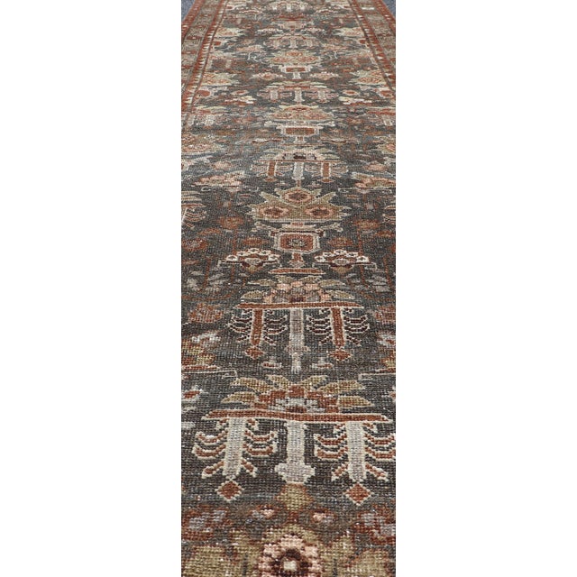 Early 20th Century Antique Persian Malayer Runner With Allover Medallion Design 2'9 X 14'3 For Sale - Image 5 of 10