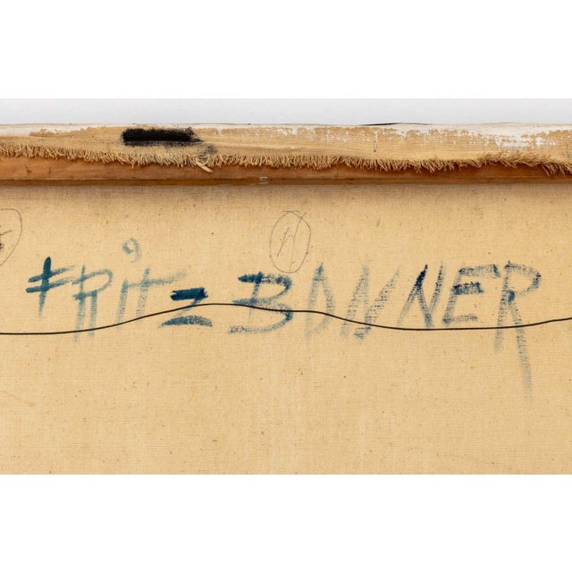 Fritz Bonner Trapezoidal Form Acrylic on Canvas For Sale - Image 9 of 9