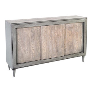 Sarreid Contemporary Gray Black Buffet Sideboard For Sale