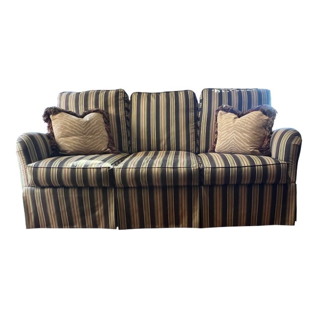 Early 21st Century Upholstered Sofa Attributed to Wesley Hall For Sale