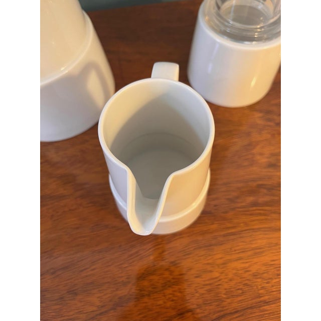 Glass Model Il Faro Coffee Service by Aldo Rossi for Rosenthal, 1994, Set of 3 For Sale - Image 7 of 10