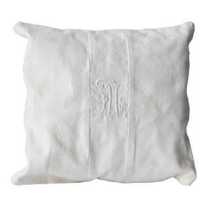 French Linen Petite Baby Pillow 'M'
