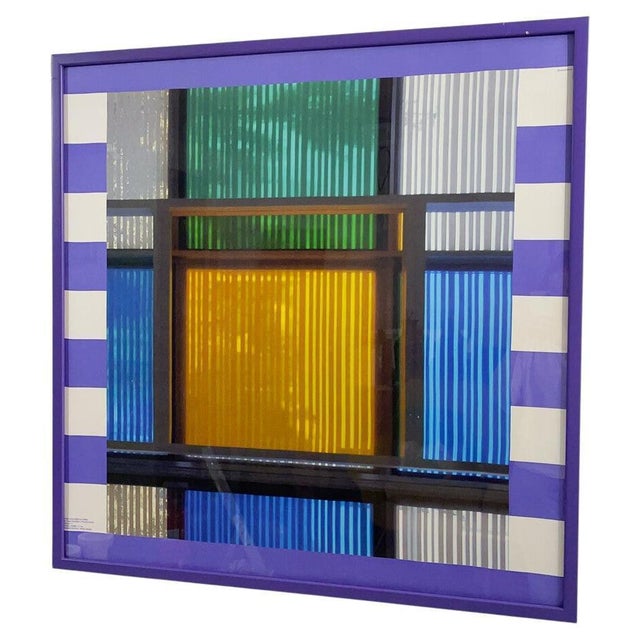 Daniel Buren, Hermès, Souvenir in Carré, Square 90 Photo, Silk & Wood For Sale - Image 6 of 6
