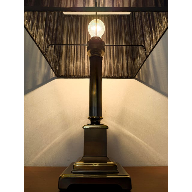 Mid-Century Hollywood Regency Brass Table Lamp from Herda, Amsterdam, Netherlands, 1970s For Sale - Image 13 of 18