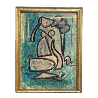 Lucia Lopez Cubist Figuraive Study For Sale