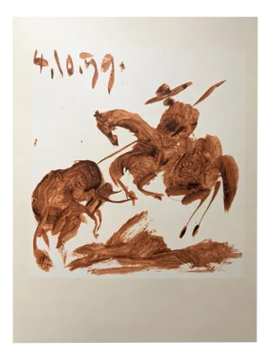 Pablo Picasso, Bull Fighter, Original Lithograph, 1961