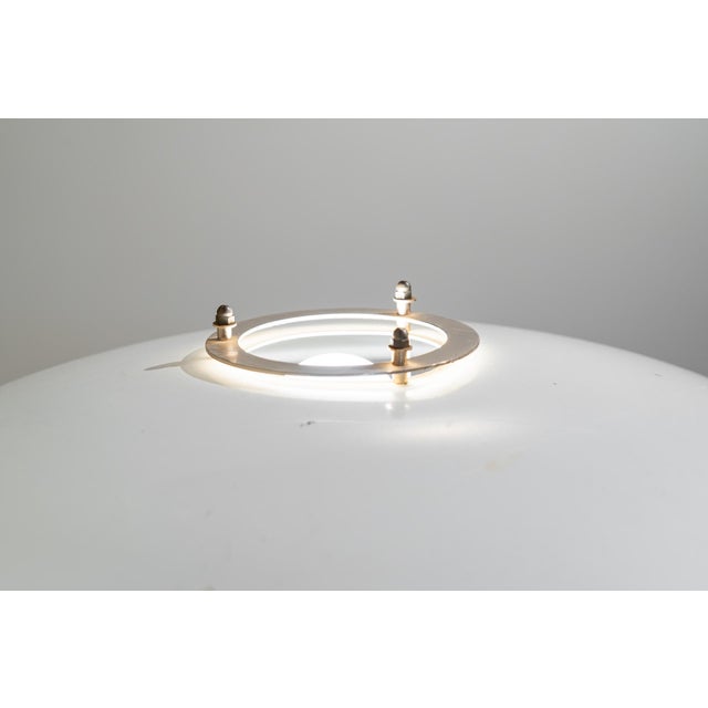 Gold Mid-Century Danish Metal Table Lamp, 1960s For Sale - Image 8 of 12