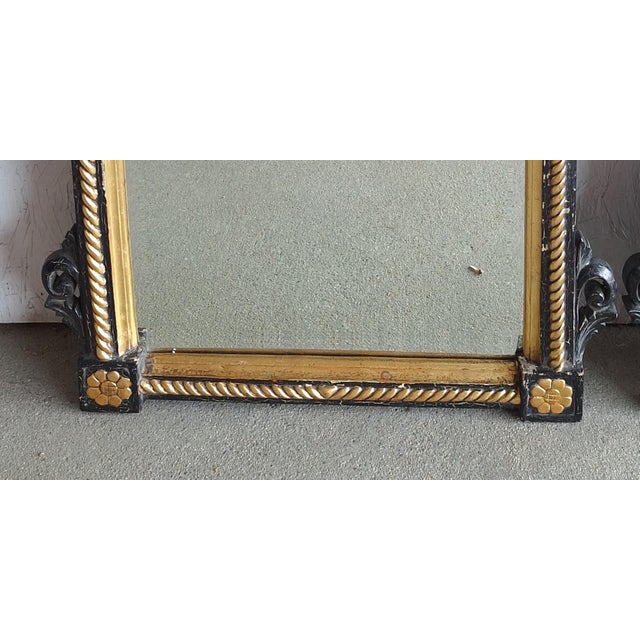 Antique P. Of Neoclassical Gesso, Enamel and Gild Mirrors For Sale - Image 4 of 13