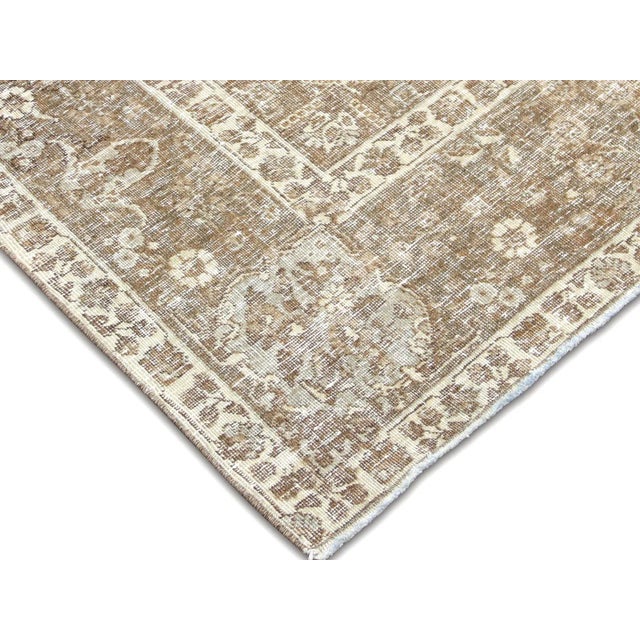 Transitional 1940s Persian Tabriz Rug For Sale - Image 3 of 5