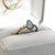 Blue Australian Boulder Opal Ring With a Diamond Accent in Solid 14k Yellow Gold, Size 6.75 For Sale - Image 8 of 9