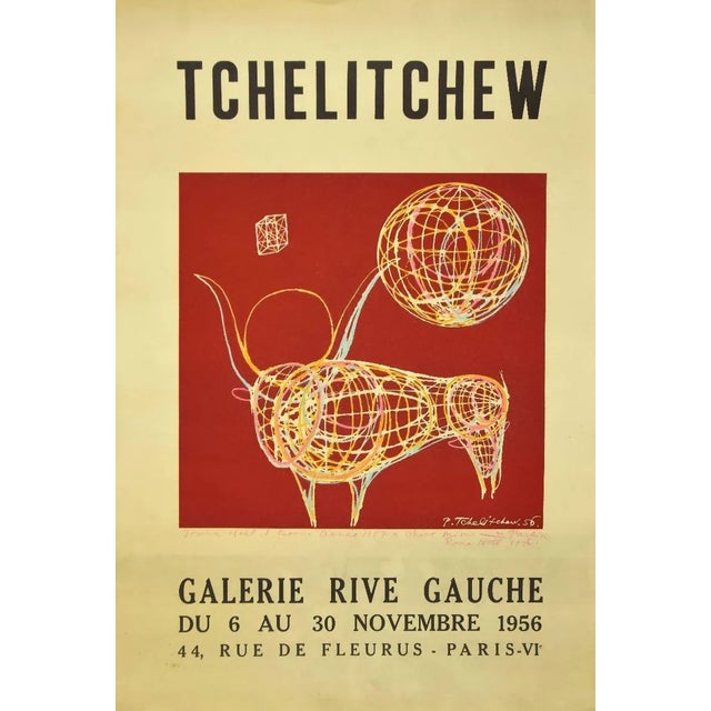Tchelitchew is an original lithograph on ivory paper, realized by pavel tchelitchew and hand-signed. In very good...