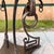 Late 20th Century Steel and Travertine Greek Key Center or Dining Table For Sale - Image 5 of 8